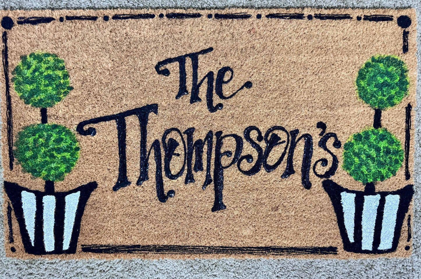 Hand Painted Coir Doormat