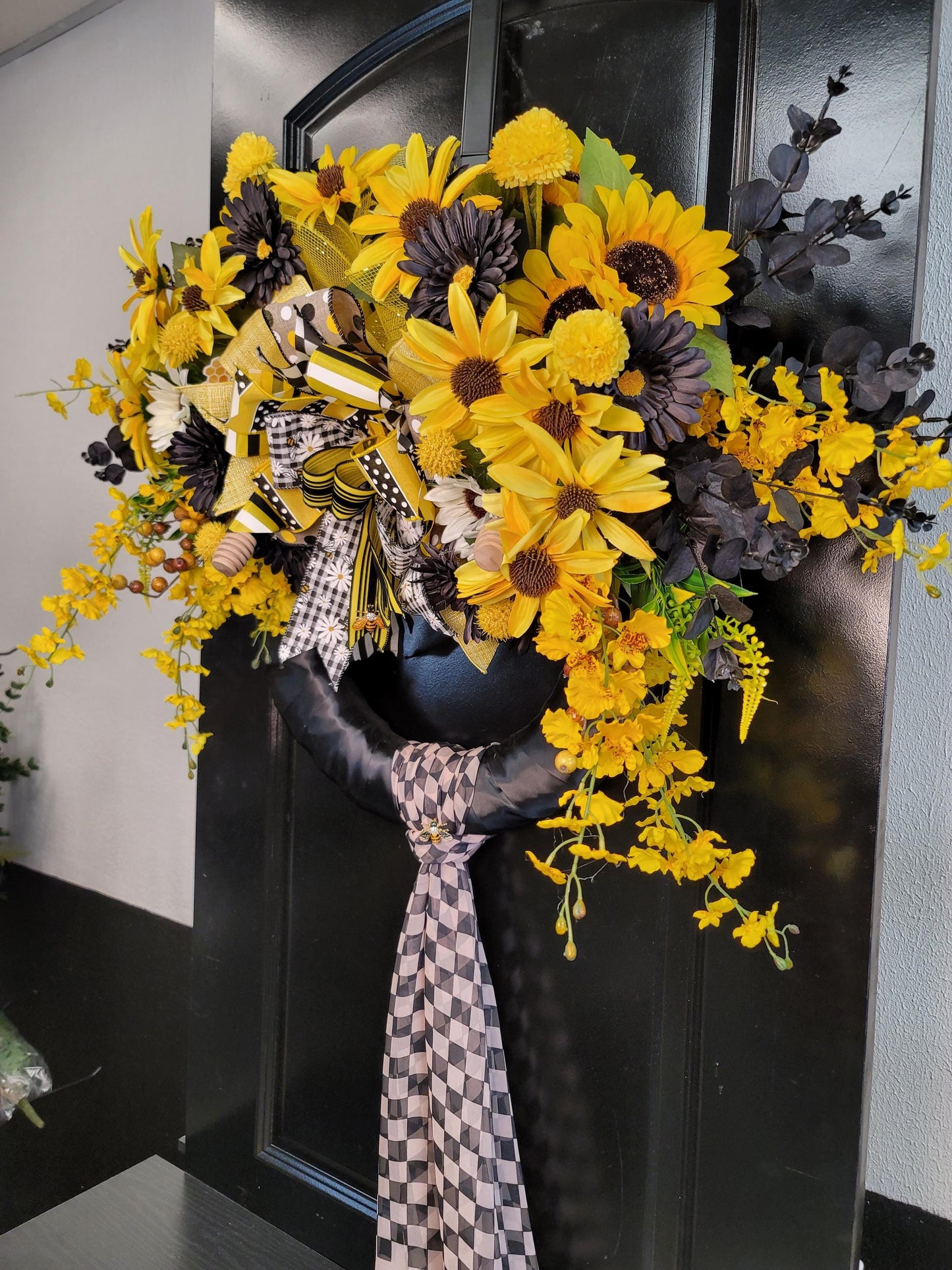 Honey Bee inspired wreath
