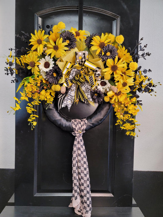 Honey Bee inspired wreath
