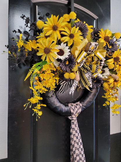 Honey Bee inspired wreath