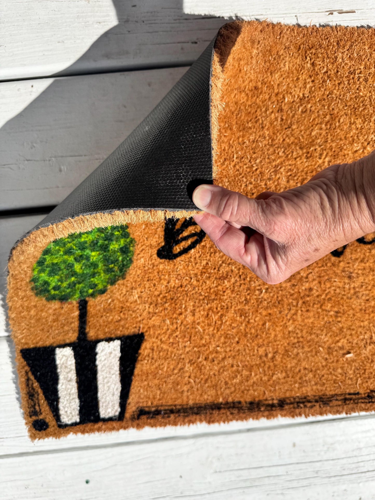 Hand Painted Coir Doormat