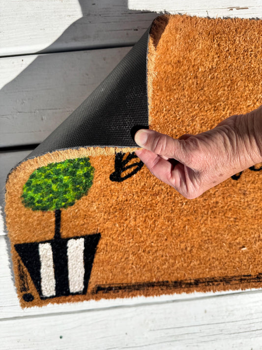 Hand Painted Coir Doormat