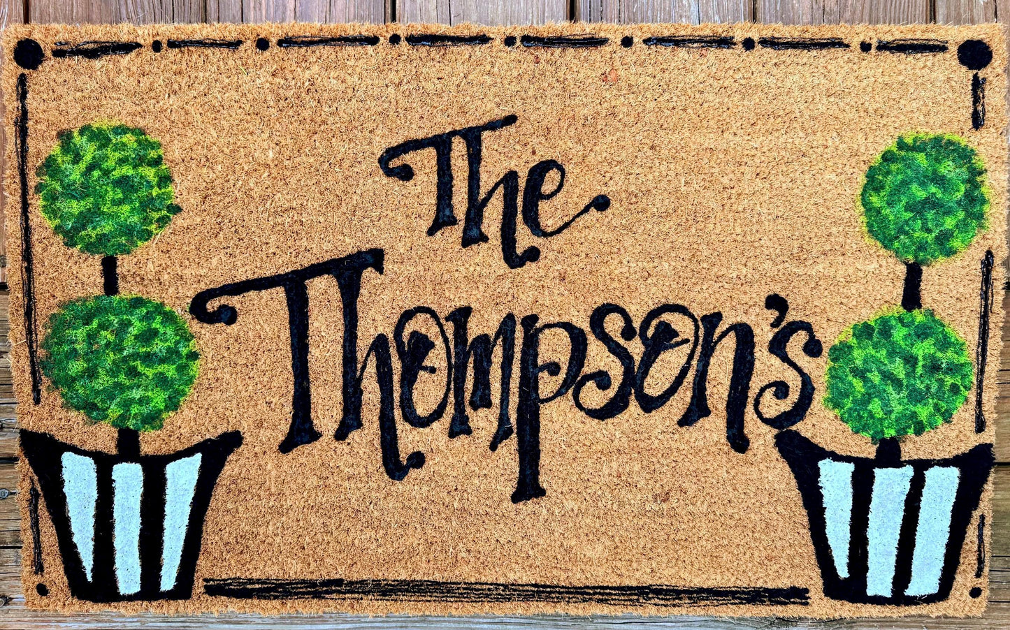 Hand Painted Coir Doormat
